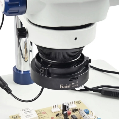 Тринокулярный микроскоп Kaisi TX-350E V1.1 с подсветкой-4