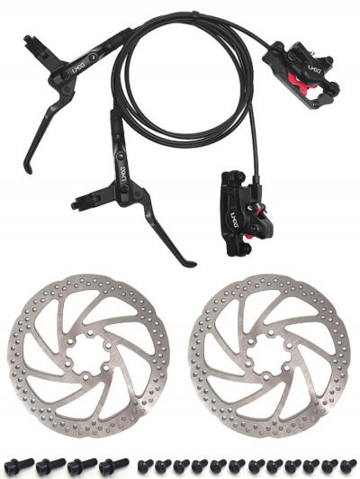 Гидравлические тормоза для велосипеда с дисками LMXT HP, комплект передний и задний (850 и 1500 мм)-3